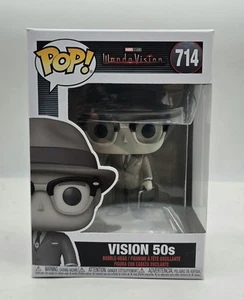 Funko POP! Marvel Vision (50s B&W) WandaVision 714 New w/ soft protector - Picture 1 of 2
