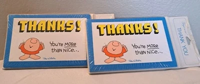 Nuevas tarjetas de agradecimiento Ziggy de colección American Greetings 2 lotes con 8 con sobres Foto 1 de 4