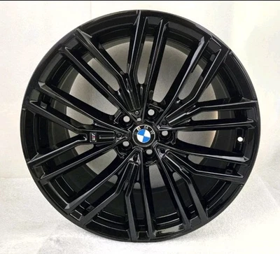 Original 20" BMW M 550i 540i 530i M850 840i OEM Wheels Gloss Black Rims 5x112 - Image 1 of 4