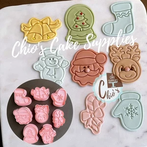 Santa, Rudolph the Red-Nosed Reindeer, Snow Globe / Christmas Theme Cookie Cutte - Picture 1 of 6