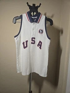 RALPH LAUREN Girls Large Sleeveless Polo Shirt Tank Top Team USA 2012 Olympics  - Picture 1 of 8