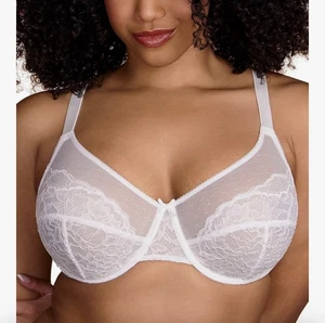 HSIA Lace Underwire Bra 38DD Plus Size Support Adjustable Straps Comfort Fit - Picture 1 of 9