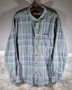 Camicia Tommy Bahama Coastline Cord Plaid Manica Lunga / Uomo Large / 100% Cotone - Foto 1 di 10