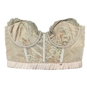 Bustier tostado de encaje sin tirantes For Love and Lemons talla M - Imagen 1 de 6