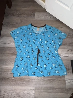 Funscrubs Peanuts Snoopy and Woodstock print scrub top - Image 1 of 4