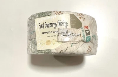 Floral Gatherings Shirtings Primitive Gatherings Moda Jelly Roll 40-2.5" x wof - Image 1 of 4