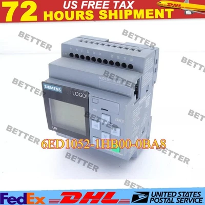6ED1052-1HB00-0BA8 New Siemens 6ED1 052-1HB00-0BA8 LOGO 24RCE Logic Module - Image 1 of 4