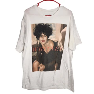 Whitney Houston T Shirt XL White Short Sleeve - Picture 1 of 4