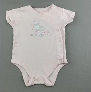 Girls size 0, Mothercare, soft cotton romper, mouse, GUC - Picture 1 of 6
