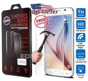 Neu Premium Echt Hartglas Displayschutzfolie für Samsung Galaxy S6 - Bild 1 von 5