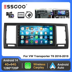 Android 14 4+64G Carplay Autoradio Für VW T6 Transporter Multivan NAVI DAB+ CAM - Bild 1 von 13