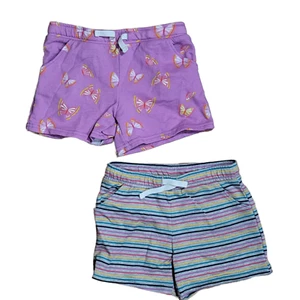 NWOT Carter's 2 Pair of Cotton Shorts Girl's 4T - Picture 1 of 5