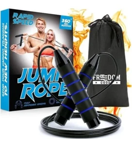 Jump Rope Adjustable Length, 360 Ball Bearings, Speed Rope, Fitness Cross Fit - Picture 1 of 5