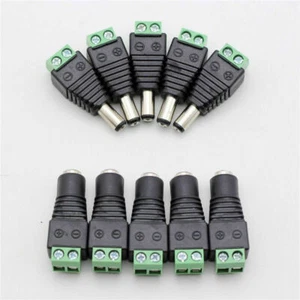 10 Stück Stecker & Buchse 5,5 mm x 2,1 mm DC Stromanschluss Klinkenstecker 12 V 24 V - Bild 1 von 9