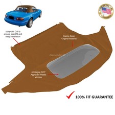 Mazda Miata 1990-2005 Convertible Soft Top With Plastic Window Tan Cabrio