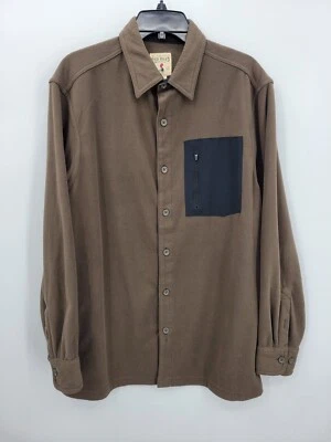 Red Head Shirt Mens Large Brown Performance Contrast Pocket Outdoor Casual - Image 1 of 4