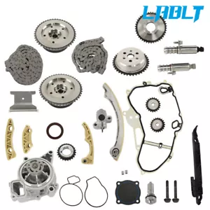 LABLT Timing Chain Kit Selenoid Actuator Gear Water Pump For GM Ecotec 2.0L 2.4L - Foto 1 di 14