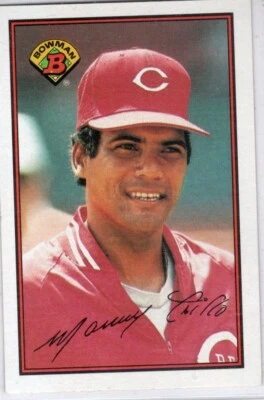 1989 Bowman Manny Trillo #308 Cincinnati Reds Baseball Card  - Image 1 of 2
