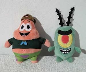 Spongebob Squarepants 6 Inch Patrick & Plankton Stuffed Plush Toy Alpha Group - Picture 1 of 7