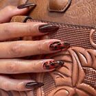 French False Nails Leopard Press On Nails Manicure Fake Nials  Diy