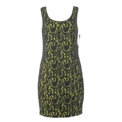 DKNY Nuevo $295 Talla 6 Negro Encaje Superpuesto Lima Algodón Poli Nylon Bodycon Vestido Foto 1 de 4