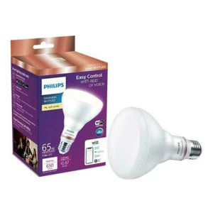 Philips Soft White BR30 LED 65-Watt Equivalent Dimmable Smart Wi-Fi Light Bulb - Picture 1 of 2