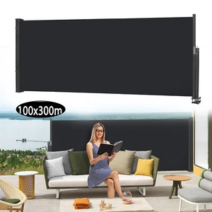 Seitenrollo Ausziehbare Seitenmarkise Markise Sonnenschutz Windschutz Terrasse - Bild 1 von 13