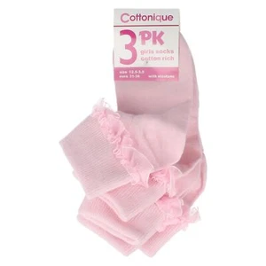 Girls Cottonique Cotton Rich Socks Pack of 3 '43B188' - Picture 1 of 3