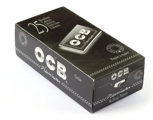 1 Box OCB Premium Black Double Rolling Paper - 2500 Papers - Picture 1 of 2