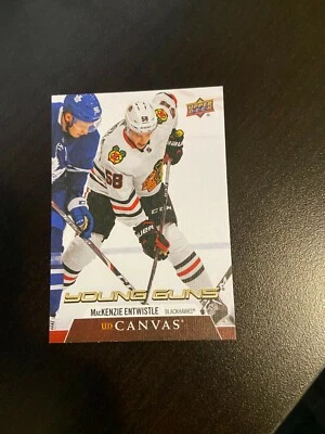 2020-21 Upper Deck Series 2 MacKenzie Entwistle Young Guns Canvas C238 - Image 1 of 2