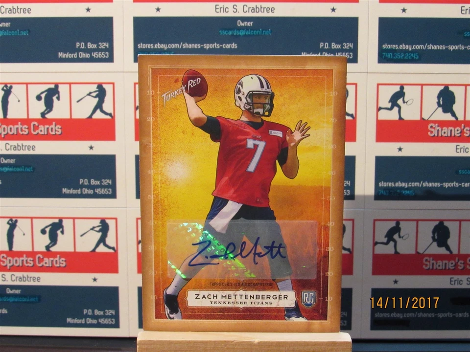 2014 Topps Turkey Red Autographs #20 Zach Mettenberger - Image 1 of 1
