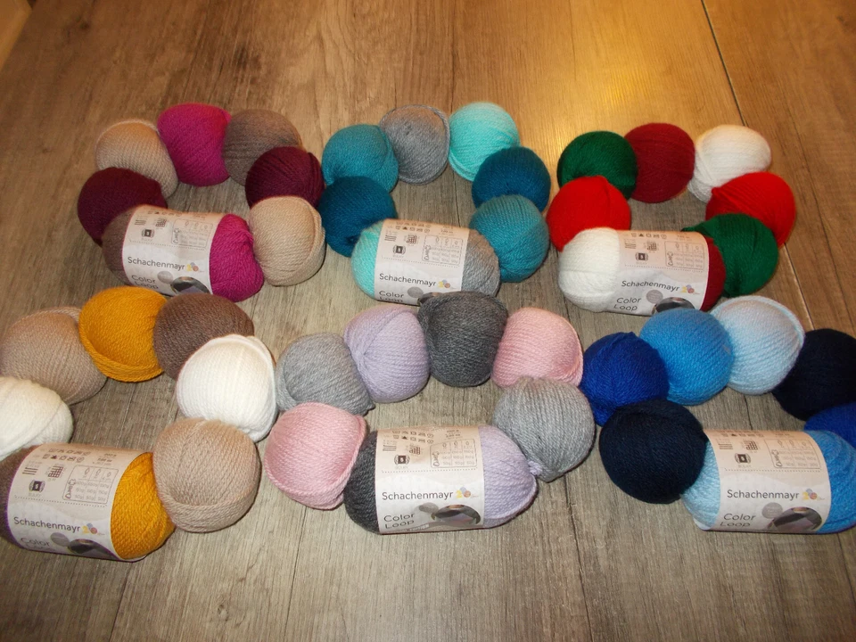 Schachenmayr Color Loop 200g - Schals Loop- Garn Stricken Wolle - 6 Farben - Bild 1 von 1