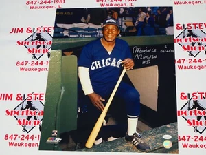 MINNIE MINOSO SIGNED 16X20 INSCRIBED "5 DECADES" W/ JSA COA - CHICAGO WHITE SOX - Picture 1 of 3