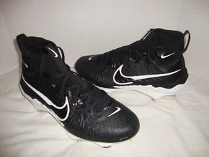 Nuevos botines de béisbol de metal Nike DJ6517-001 Alpha Huarache NXT para hombre talla 8,5 negros - Imagen 1 de 11