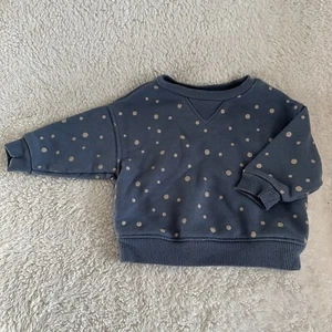 Sudadera Easy Peasy Bebé Cuello Redondo 3-6 Meses Azul Lunares Algodón Orgánico - Imagen 1 de 5