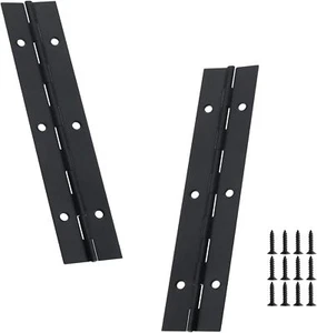 2PCS Black 6-Inch Heavy Duty Piano Hinge,2" Open Width Stainless Steel Contin... - Picture 1 of 2
