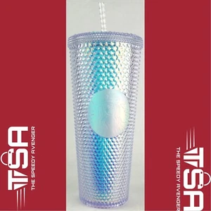 Starbucks PEARLESCENT 'DIAMOND' STUDDED TUMBLER 24oz Venti 2023 Summer Cold Cup - Picture 1 of 1