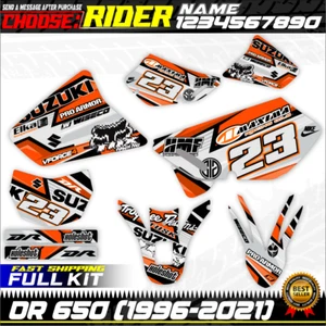 dr 650 suzuki kit graphics stickers decals (1996-2023) dr650 decal graphic wrap - Foto 1 di 2