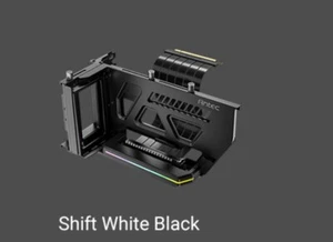 Antec RGB Adjustable Shift PCI Vertical GPU Bracket PCI-E 4.0 Riser Cable Black - Picture 1 of 1