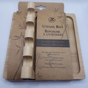 100% Bamboo Kitchen Utensil Rest - Picture 1 of 4
