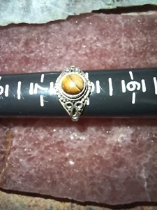 Tigerauge .925 Sterling Silber Ring - Bild 1 von 6