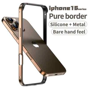 Funda protectora de aleación para iPhone 16 Pro Max 15 marco de metal lente armadura esquinas cubierta - Imagen 1 de 36