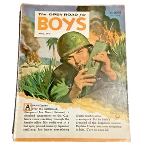 Road For Boys April 1945 Magazine Open No. 03 Handie-Talkie Charles Hargens RARE - Picture 1 of 6