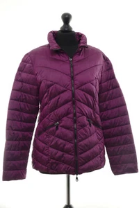 180 D669 Alba Moda Damen Steppjacke Gr. 40 brombeere kurz Reißverschlusstaschen - Bild 1 von 5