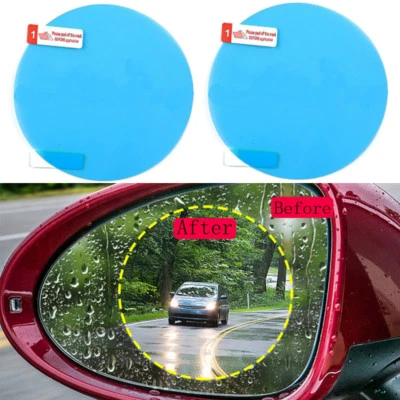 2x Car Rearview Mirror Anti Water Mist Film Anti Fog Rainproof  Circle Film 80cm - Изображение 1 из 4