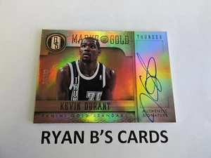 2012-13 Panini Gold Standard Kevin Durant marcas de oro automático #16/49 ¡en tarjeta! SP! - Imagen 1 de 5