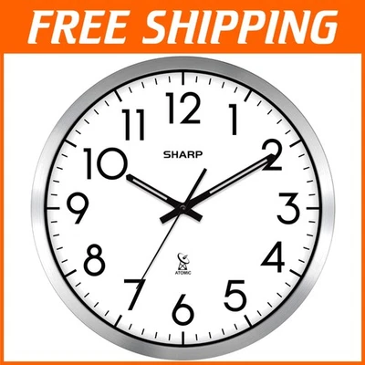 Modern Atomic Analog Clock - Easy to Read - Battery Operated - Image 1 of 4