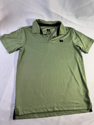  Russell Athletics Youth Boys Polo Shirt Color green Size M - Image 1 of 4