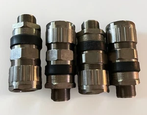 * Stck 4 * Hawke 501/453/UNIV/B/M25 3/4” - 1” NPT vernickelt Br Kabelverschraubung. C10 - Bild 1 von 3