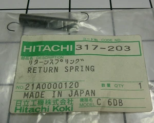 Genuine Hitachi 317-203 Return Spring C60B C8FSE 317203 - Picture 1 of 3